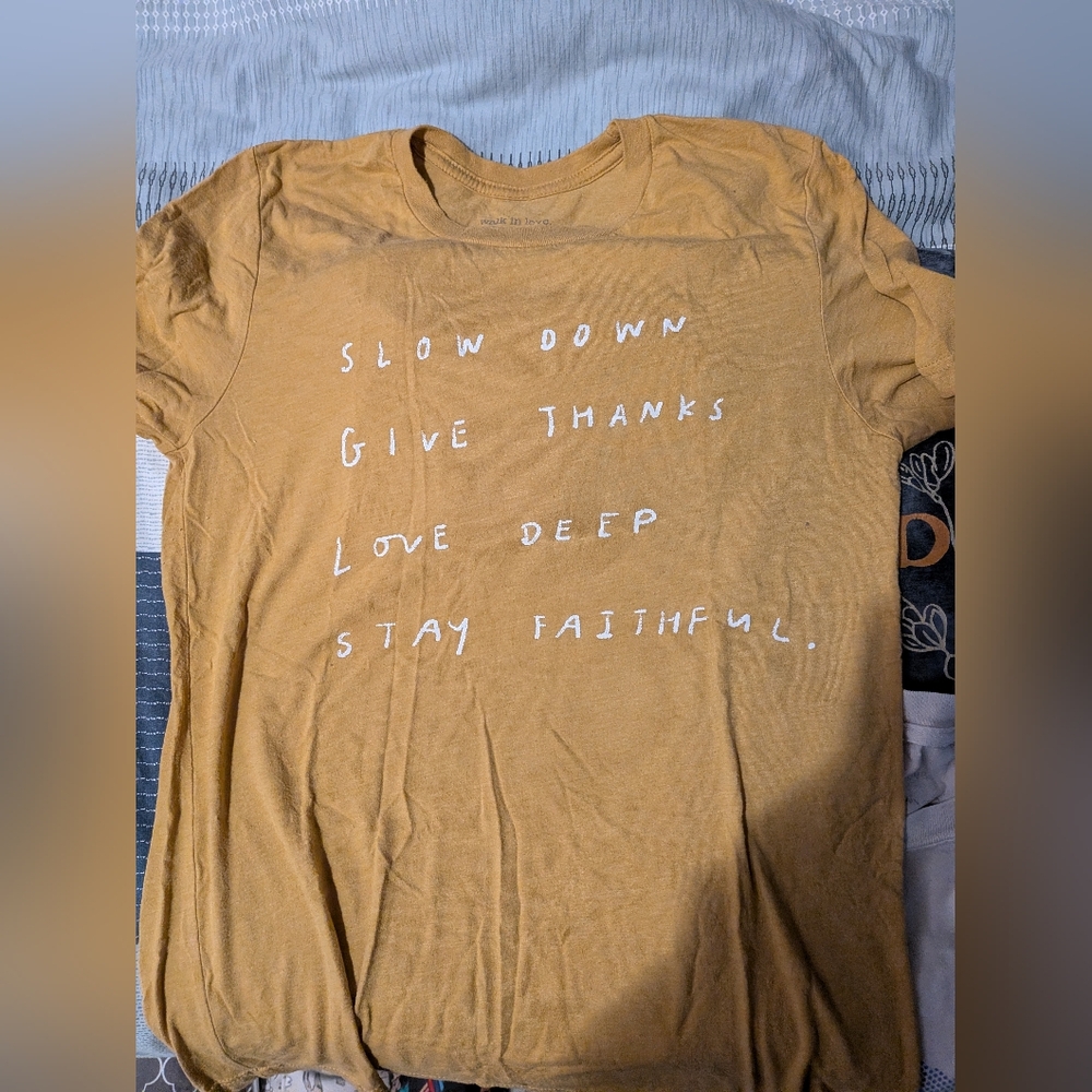 Yellow Walk In Love Tee